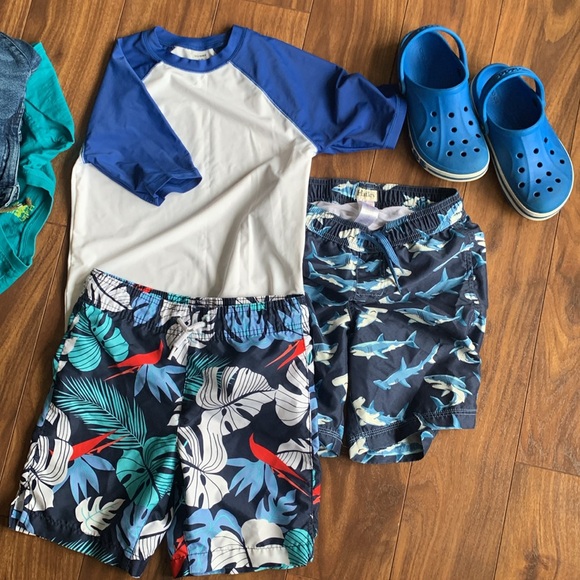 DONATED. Lot Crocs size 2 plus Zara jeans and Hartley tshirt and swim trunks - Picture 8 of 12